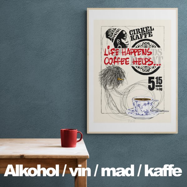Alkohol / vin / mad / kaffe Plakater