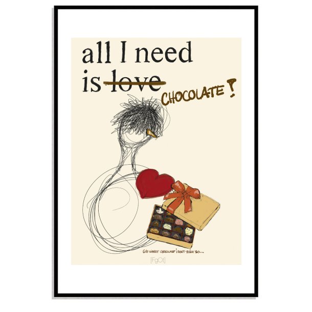 all I need is chocolate