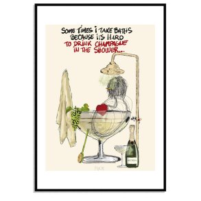 champagne shower single...