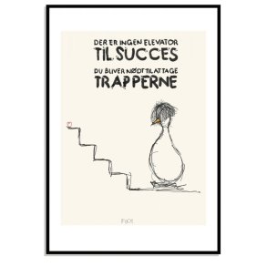 Der er ingen elevator til succes