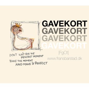 Gavekort / Husk Evt modtagers email under bestilling...