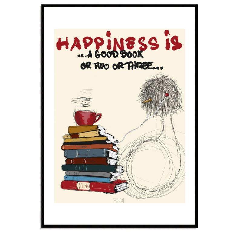 Happiness is a good book + coffee