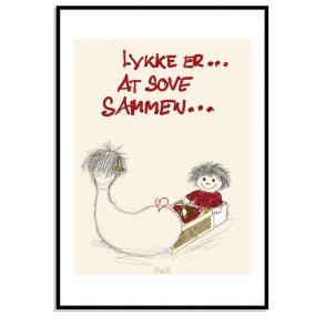 Lykke er at sove sammen...