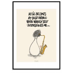 Music becomes my best friend...