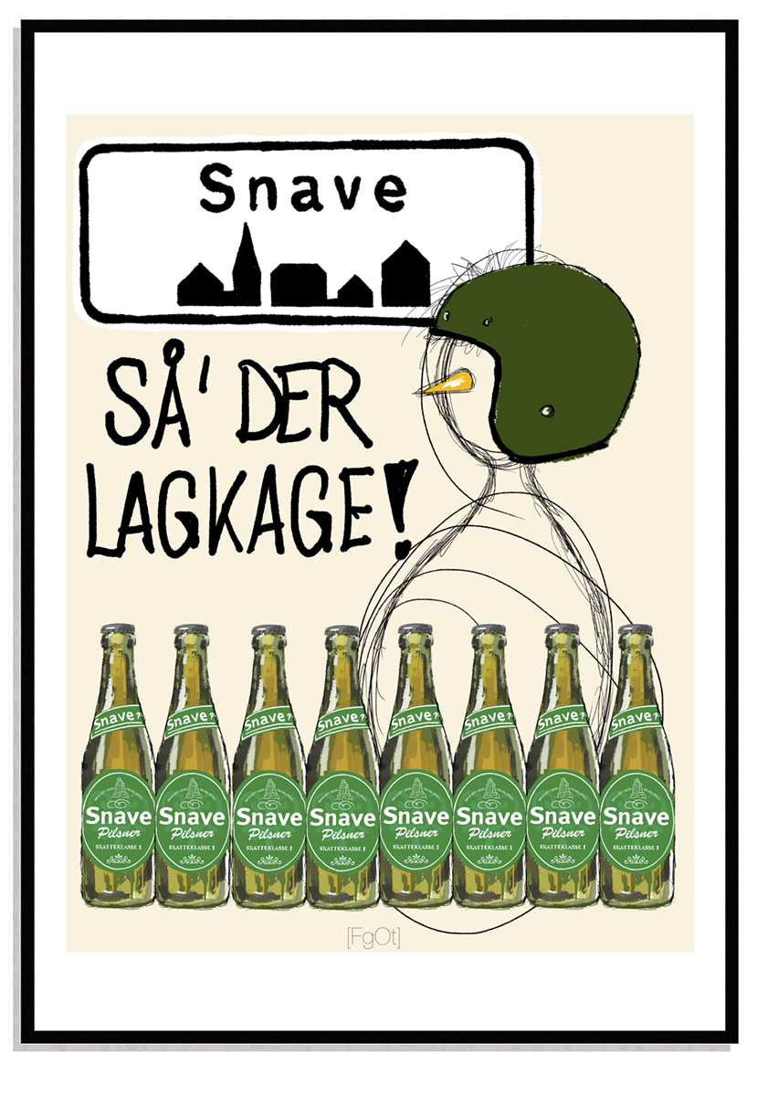 Snave Så der lagkage ! - DOK Ølplakater - DOK plakater