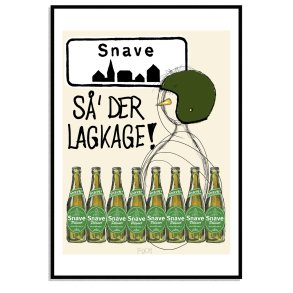 Snave S der lagkage !