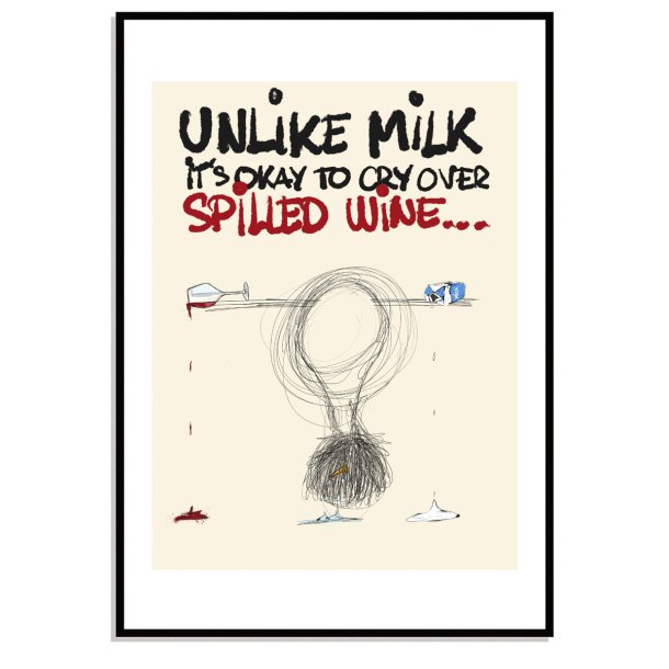 Spilled wine