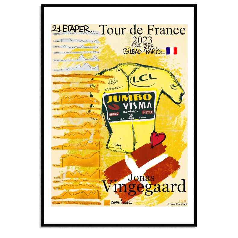 tour de france 2023 plakat