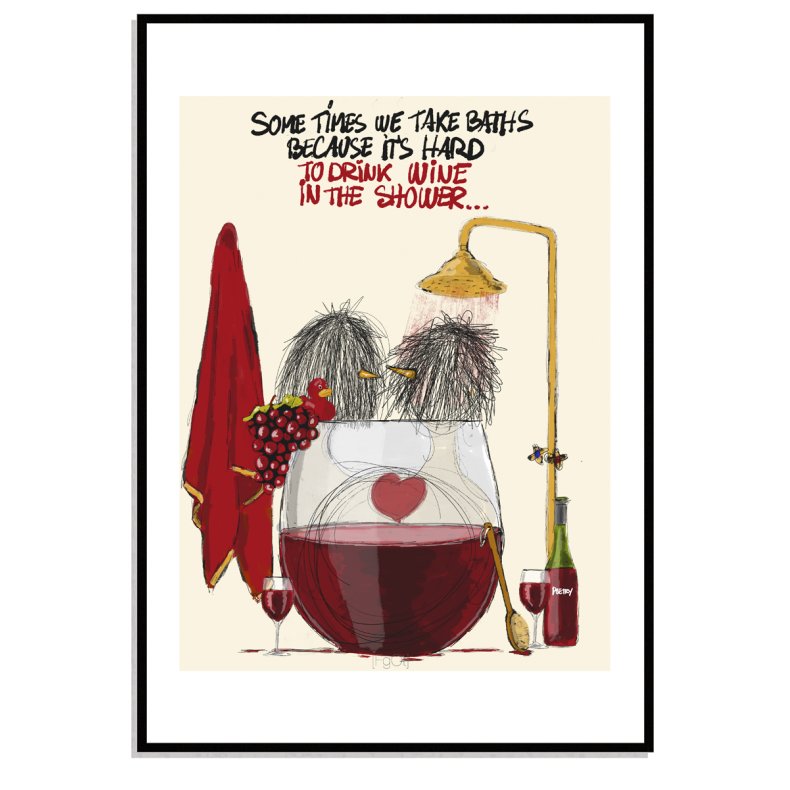 Wine shower... two